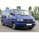 Кенгурятник WT003 Black-LED (нерж) для Volkswagen T4 Caravelle/Multivan 1990-2003 гг