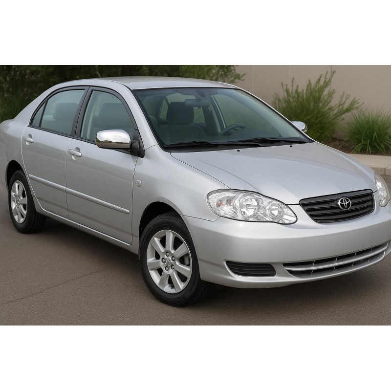 Накладки на дзеркала 2002-2005 (2 шт, пласт.) для Toyota Corolla рр