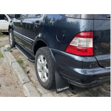 Бокові пороги Duru (2 шт., Алюміній) для Mercedes ML W163 1997-2005 рр