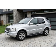 Боковые пороги Bosphorus Black (2 шт., алюминий) для Mercedes ML W163 1997-2005 гг