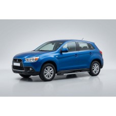 Бокові пороги Duru (2 шт., Алюміній) для Mitsubishi ASX 2010-2023 рр