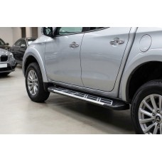 Боковые Подножки Sunrise (2 шт., Алюминий) для Mitsubishi L200 2006-2015 гг