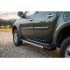 Боковые пороги RedLine V1 (2 шт., алюминий) для Mitsubishi L200 2006-2015 гг