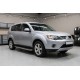 Боковые Подножки Maydos V1 (2 шт., Алюминий и Нержавейка) для Mitsubishi Outlander 2006-2012 гг