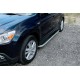 Боковые Подножки Tayga Grey (2 шт., Алюминий) для Mitsubishi Outlander 2006-2012 гг