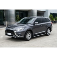 Боковые Подножки Fullmond (2 шт, алюминий) для Mitsubishi Outlander 2012-2021 гг