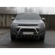 Кенгурятник WT004 (нерж.) для Mitsubishi Outlander 2012-2021 рр