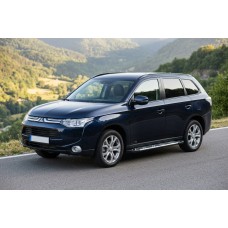 Бокові пороги Sunrise (2 шт., Алюміній) для Mitsubishi Outlander 2012-2021 рр
