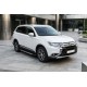 Боковые пороги RedLine V1 (2 шт., алюминий) для Mitsubishi Outlander 2012-2021 гг