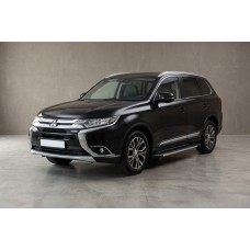 Боковые Подножки Duru (2 шт., Алюминий) для Mitsubishi Outlander 2012-2021 гг