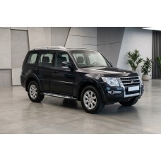 Бокові пороги Sunrise (2 шт., Алюміній) для Mitsubishi Pajero Wagon IV 2006-2021 рр