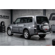Боковые Подножки Maydos V1 (2 шт., Алюминий и Нержавейка) для Mitsubishi Pajero Wagon IV 2006-2021 гг