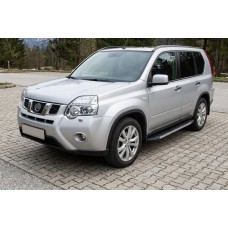 Бокові пороги Duru (2 шт., Алюміній) для Nissan X-trail T31 2007-2014 рр