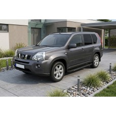 Боковые Подножки RedLine Black (2 шт., Алюминий) для Nissan X-trail T31 2007-2014 гг