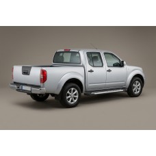 Боковые Подножки Line (2 шт., Алюминий) для Nissan Navara 2006-2015 гг