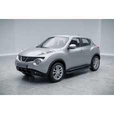 Бокові пороги Allmond Black (2 шт., Алюміній) для Nissan Juke 2010-2019 рр