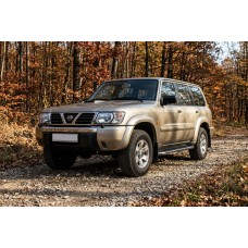 Бокові пороги Maydos V1 (2 шт., Алюміній -2026 нерж) для Nissan Patrol Y61 1997-2011 рр