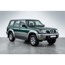 Бокові пороги RedLine Black (2 шт., Алюміній) для Nissan Patrol Y61 1997-2011 рр