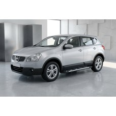 Бокові пороги Sunrise (2 шт., Алюміній) для Nissan Qashqai 2007-2010 рр