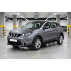 Боковые пороги Bosphorus Black (2 шт., алюминий) для Nissan Qashqai 2014-2021 гг