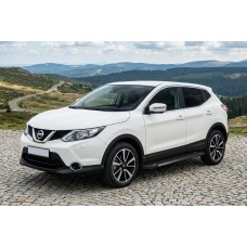 Боковые Подножки RedLine Black (2 шт., Алюминий) для Nissan Qashqai 2014-2021 гг