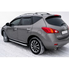 Бокові пороги Fullmond (2 шт., алюм.) для Nissan Murano 2008-2014 рр