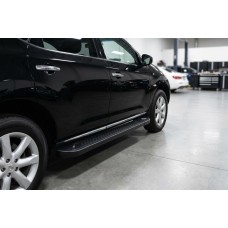 Бокові пороги Allmond Black (2 шт., Алюміній) для Nissan Murano 2008-2014 рр