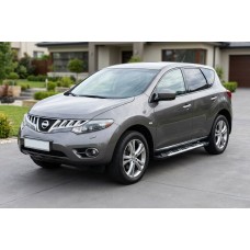 Бокові пороги Sunrise (2 шт., Алюміній) для Nissan Murano 2008-2014 рр