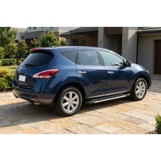 Бокові пороги RedLine V1 (2 шт., Алюміній) для Nissan Murano 2008-2014 рр