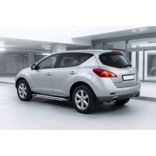 Бокові пороги Rainbow (2 шт., Алюміній) для Nissan Murano 2008-2014 рр