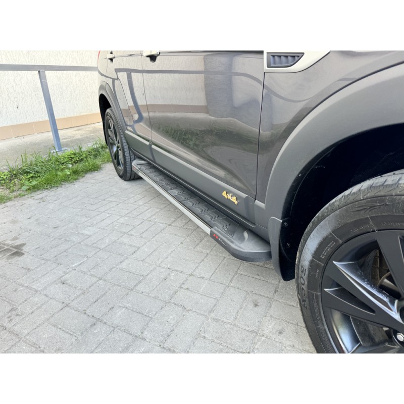 Бокові пороги RedLine V1 (2 шт., Алюміній) 2016-2018 для Opel Antara рр