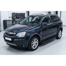 Боковые Подножки RedLine Black (2 шт., Алюминий) 2007-2015 для Opel Antara