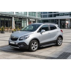 Боковые пороги RedLine V1 (2 шт., алюминий) для Opel Mokka 2012-2021 гг