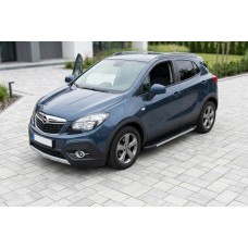 Боковые Подножки Duru (2 шт., Алюминий) для Opel Mokka 2012-2021 гг