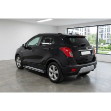 Боковые Подножки Rainbow (2 шт., Алюминий) для Opel Mokka 2012-2021 гг