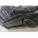 Бокові пороги Allmond Black (2 шт., алюміній) Довга база для Opel Vivaro 2001-2015 рр