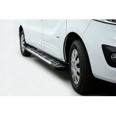 Бокові пороги Sunrise (2 шт., Алюміній) Довга база для Renault Trafic 2001-2015 рр