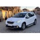Боковые пороги Allmond Grey (2 шт., алюминий) для Peugeot 2008 2013-2019 гг