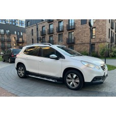 Бокові пороги Sunrise (2 шт., алюміній) для Peugeot 2008 2013-2019 рр