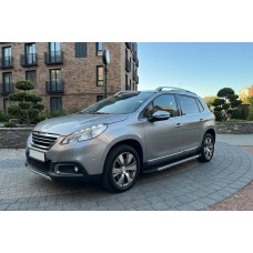Бокові пороги RedLine V1 (2 шт., алюміній) для Peugeot 2008 2013-2019 рр