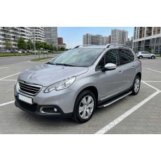 Бокові пороги Fullmond (2 шт., алюміній) для Peugeot 2008 2013-2019 рр