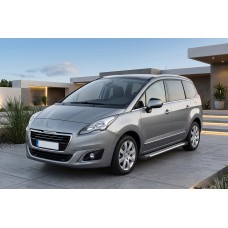 Бокові пороги Line (2 шт., алюміній) для Peugeot 5008 2009-2016 рр