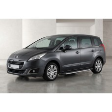 Бокові пороги Duru (2 шт., алюміній) для Peugeot 5008 2009-2016 рр