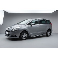 Боковые Подножки Rainbow (2 шт., Алюминий) для Peugeot 5008 2009-2016 гг