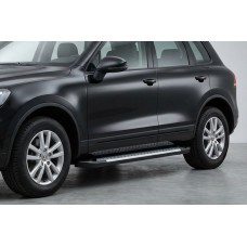 Бокові пороги Allmond (2 шт., алюм.) для Porsche Cayenne 2003-2010 рр