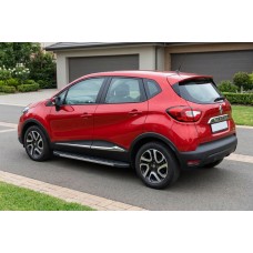 Боковые Подножки Duru (2 шт., Алюминий) для Renault Captur 2013-2019 гг