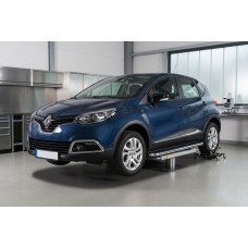 Боковые Подножки Maydos V1 (2 шт., Алюминий и Нержавейка) для Renault Captur 2013-2019 гг