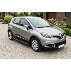 Боковые пороги Bosphorus Black (2 шт., алюминий) для Renault Captur 2013-2019 гг