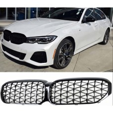 Ноздри Diamond Silver (2021-2023) для BMW 5 серия G30/G31