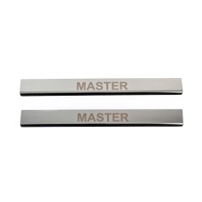 Накладки на дверні пороги (2 шт, нерж.) для Renault Master 1998-2010 рр